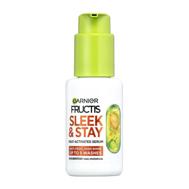 Garnier Fructis Keratin Sleek sérum pro suché a poškozené vlasy 50 ml