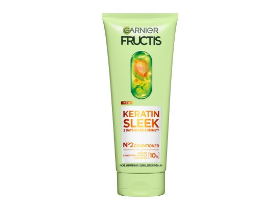 Garnier Fructis Keratin Sleek kondicionér pro suché a křehké vlasy 200 ml