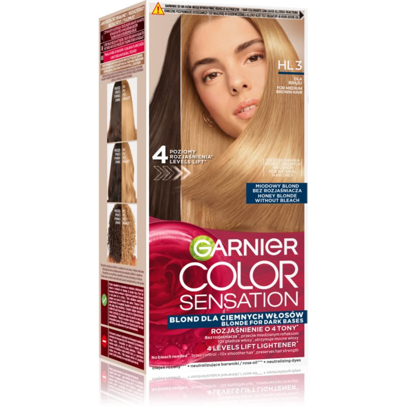 Garnier Color Sensation barva na vlasy pro zesvětlení vlasů odstín HL3 Brown Hair 1 ks