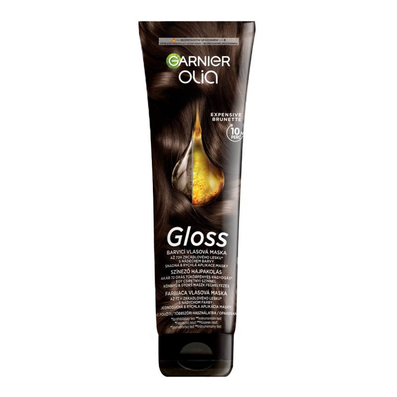 Garnier Olia Gloss barvicí maska na vlasy odstín Expensive Brunette 150 ml