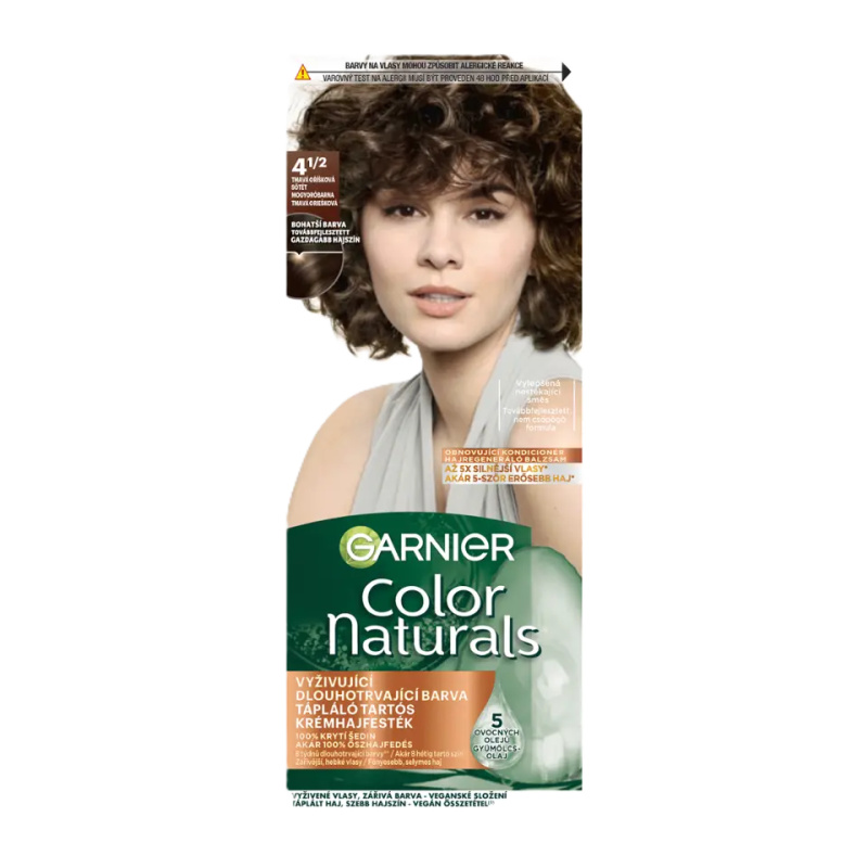 Garnier Color Naturals Creme barva na vlasy odstín 4.12 Pure Chocolate 1 ks