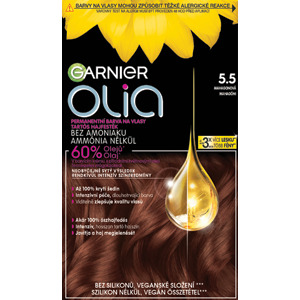 Garnier Olia Big Kit permanentní barva na vlasy odstín 5.5. Mahogany Brown 1 ks