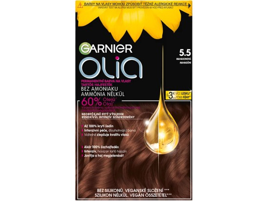 Garnier Olia Big Kit permanentní barva na vlasy odstín 5.5. Mahogany Brown 1 ks