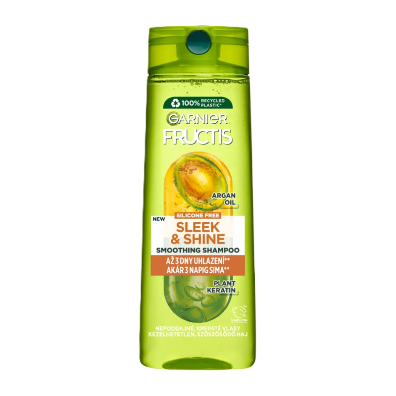 Garnier Fructis Sleek & Shine šampon pro nepoddajné a krepatějící se vlasy 250 ml