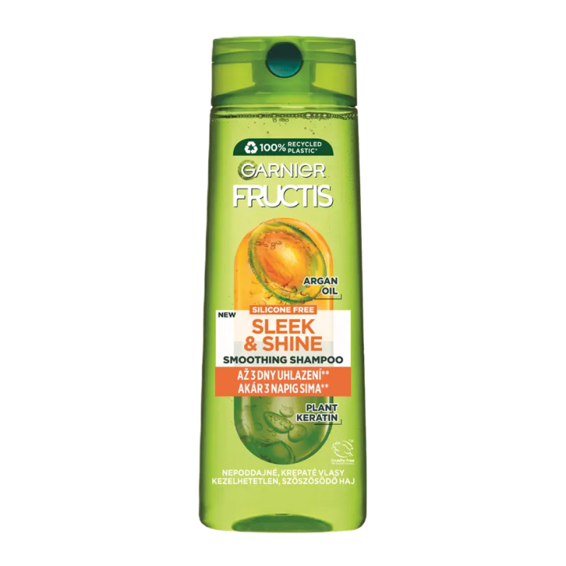 Garnier Fructis Sleek & Shine šampon pro nepoddajné a krepatějící se vlasy 400 ml
