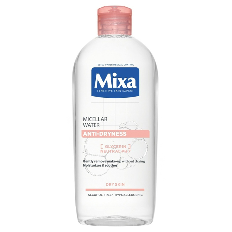 MIXA Anti-Dryness micelární voda proti vysušování pleti 400 ml