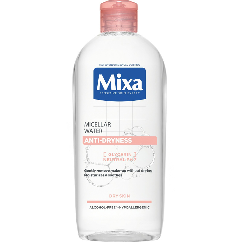MIXA Anti-Dryness micelární voda proti vysušování pleti 400 ml