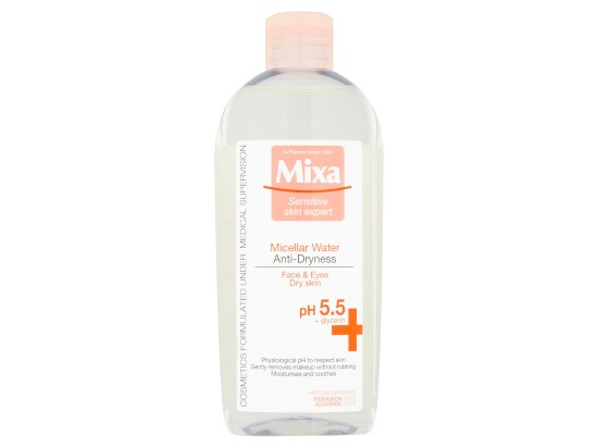MIXA Anti-Dryness micelární voda proti vysušování pleti 400 ml