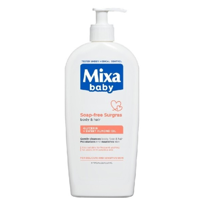 Mixa Baby sprchový gel a šampon 2 v 1 pro děti 400 ml