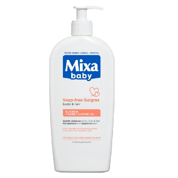 Mixa Baby sprchový gel a šampon 2 v 1 pro děti 400 ml