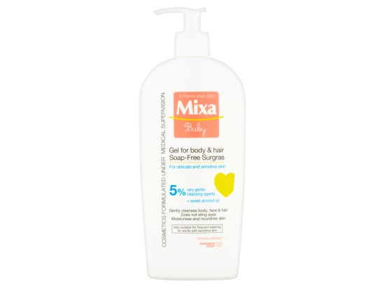 Mixa Baby sprchový gel a šampon 2 v 1 pro děti 400 ml