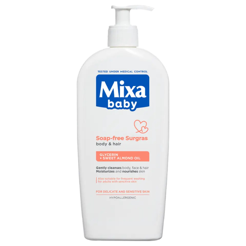 Mixa Baby sprchový gel a šampon 2 v 1 pro děti 400 ml
