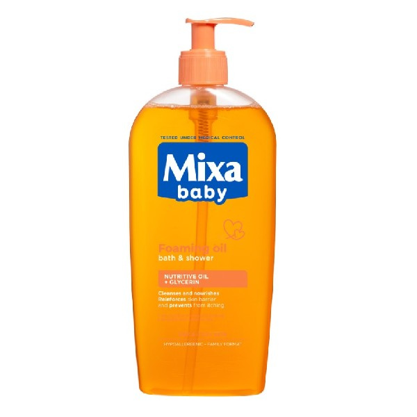 Mixa Baby pěnivý olej do sprchy i do koupele 400 ml