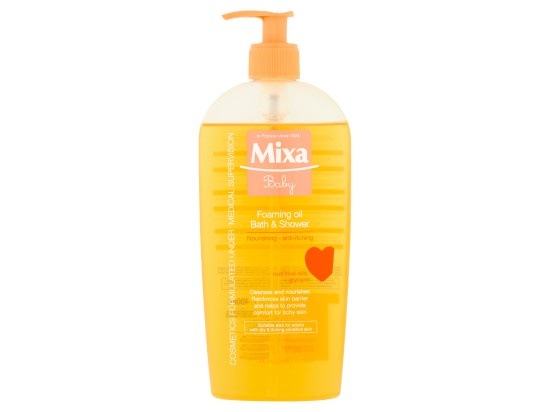 Mixa Baby pěnivý olej do sprchy i do koupele 400 ml