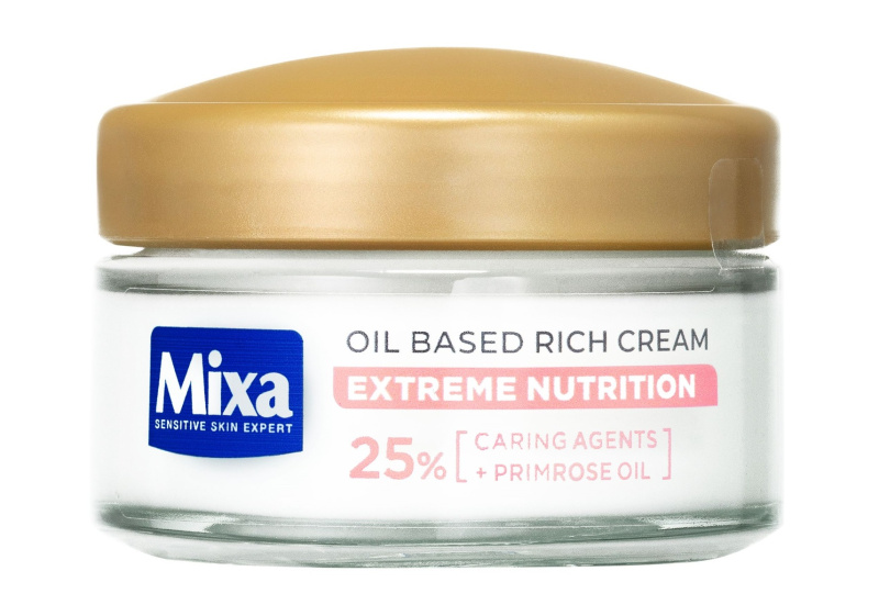 MIXA Extreme Nutrition bohatý hydratační krém s pupalkovým olejem 50 ml