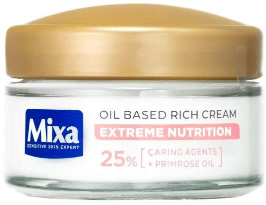 MIXA Extreme Nutrition bohatý hydratační krém s pupalkovým olejem 50 ml