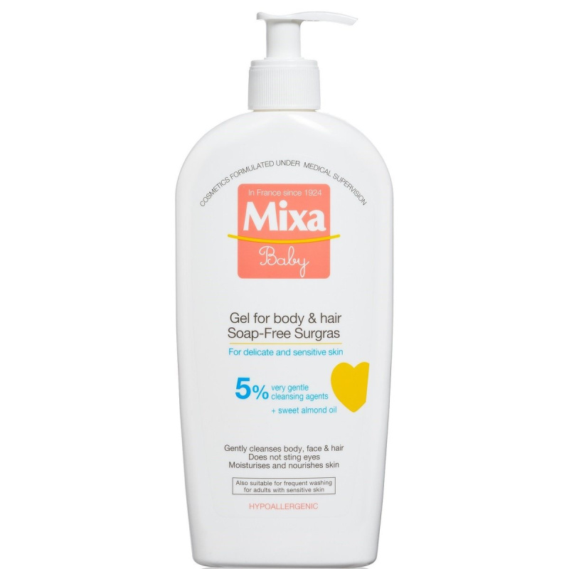 Mixa Baby mycí gel na tělo a vlásky