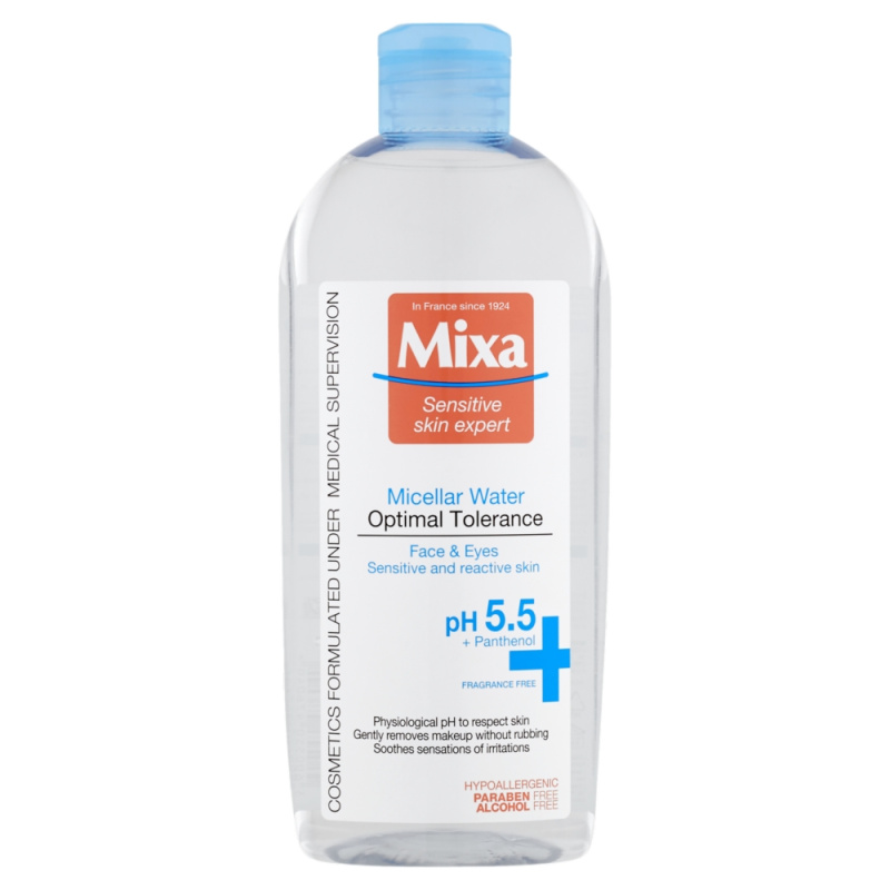 MIXA Optimal Tolerance micelární voda pro zklidnění pleti 400 ml
