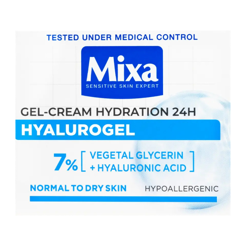 MIXA Hyalurogel Light hydratační krém na obličej s kyselinou hyaluronovou 50 ml