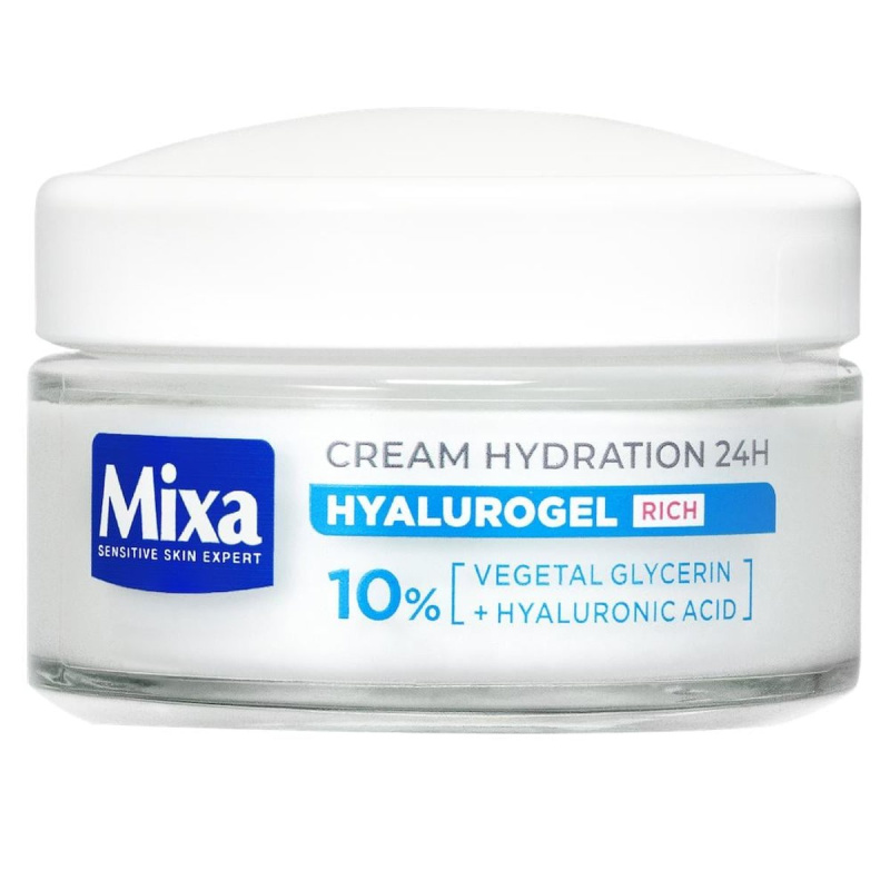 MIXA Hyalurogel Rich intenzivně hydratační denní krém s kyselinou hyaluronovou 50 ml