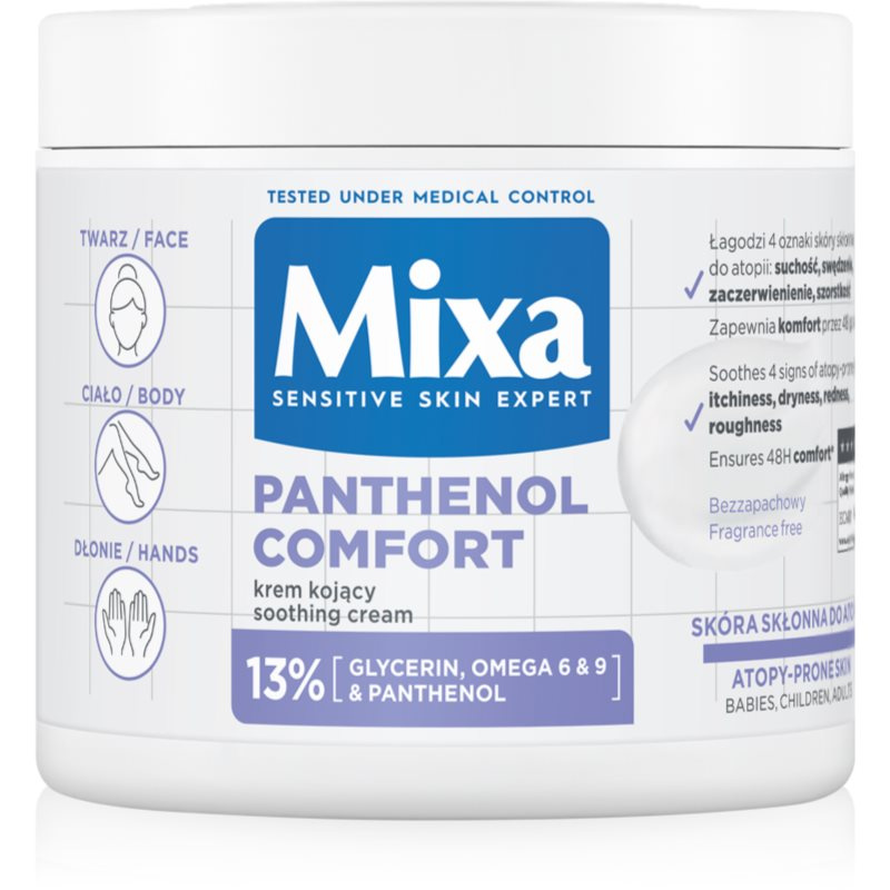 Mixa Panthenol Comfort regenerační tělový krém pro suchou až atopickou pokožku 400 ml