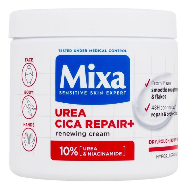 MIXA Urea Cica Repair+ regenerační tělový krém pro velmi suchou pokožku 400 ml