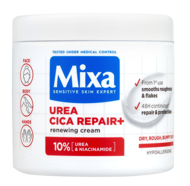 MIXA Urea Cica Repair+ regenerační tělový krém pro velmi suchou pokožku 400 ml