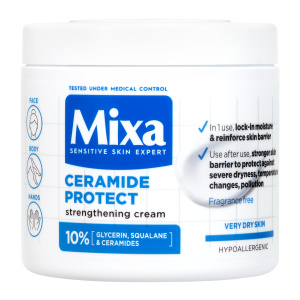 MIXA Ceramide Protect regenerační tělový krém pro citlivou pokožku 400 ml
