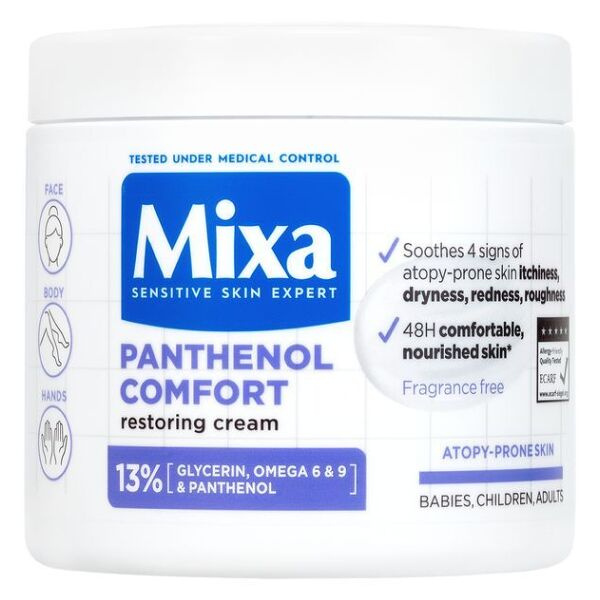 MIXA Panthenol Comfort regenerační tělový krém pro suchou až atopickou pokožku 400 ml