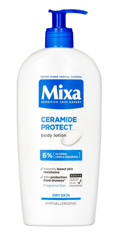 MIXA Ceramide Protect tělové mléko pro suchou až velmi suchou pokožku 400 ml