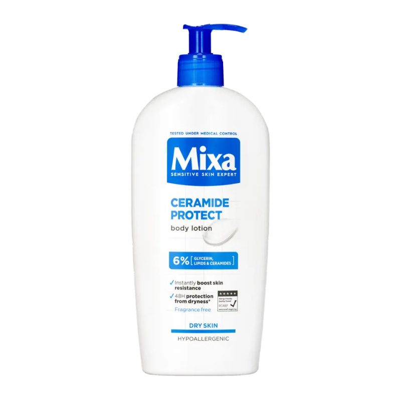 MIXA Ceramide Protect tělové mléko pro suchou až velmi suchou pokožku 400 ml
