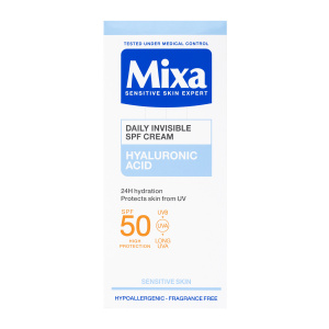 MIXA Daily Invisible SPF Cream hydratační denní krém SPF 50 50 ml