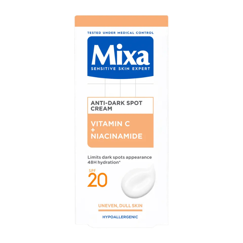 Mixa Anti-Dark Spot denní krém proti tmavým skvrnám SPF 20 50 ml