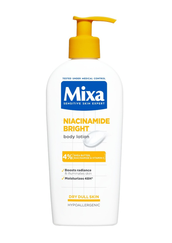 Mixa Niacinamide Bright tělové máslo s bambuckým máslem 250 ml