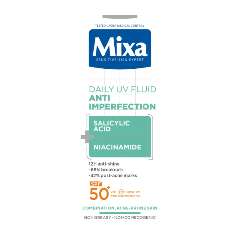 Mixa Daily UV Fluid ultra lehký ochranný fluid SPF 50+ 40 ml