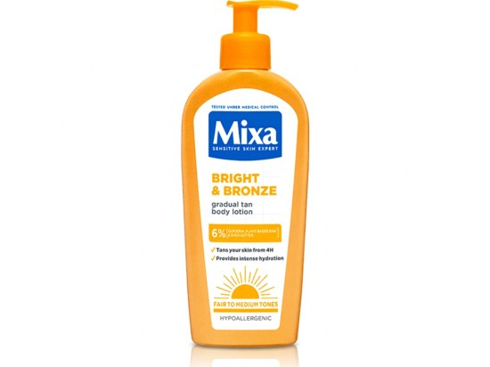 Mixa Samoopalovací mléko pro postupné opálení Bright and Bronze 250 ml