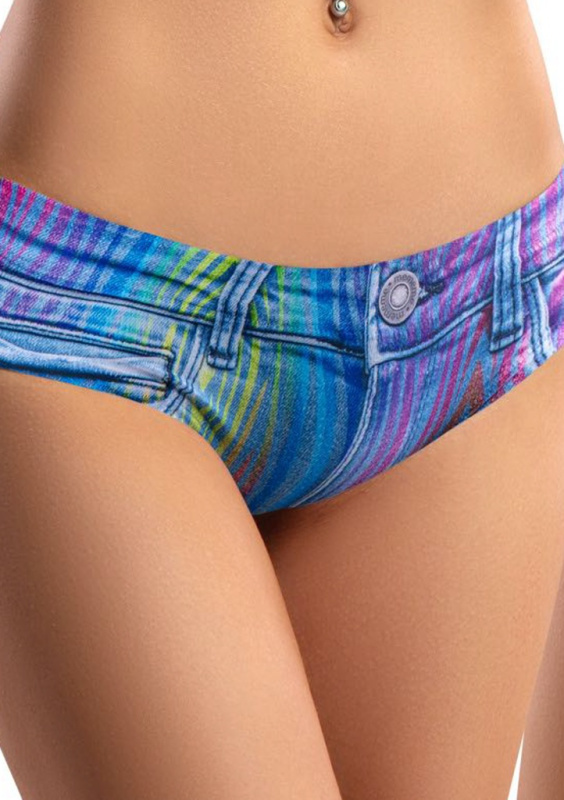 Dámské kalhotky Meméme Vivid Denim Zebra Barva: Vícebarevná, Velikost: L
