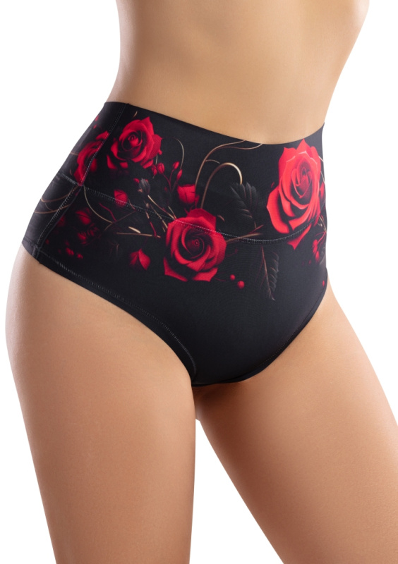 Dámské kalhotky MEMÉME Rose Red HI-briefs Barva: Vícebarevná, Velikost: S