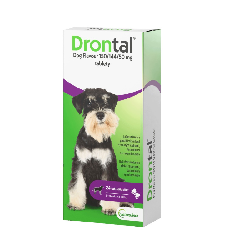 Drontal Dog Flavour 150/144/50 mg 24 tablet