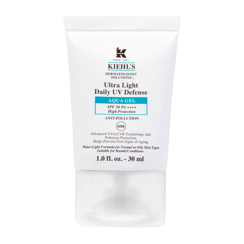 Kiehl's Dermatologist Solutions Ultra Light Daily UV Defense Aqua Gel SPF 50 PA++++ ultra lehký ochranný fluid SPF 50 unisex 30 ml