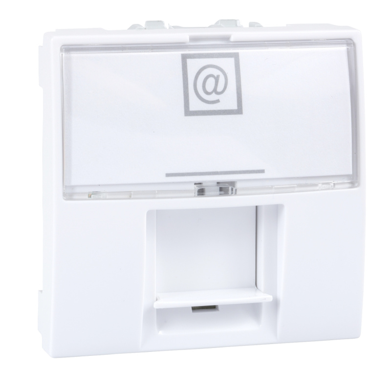 Zásuvka datová Schneider Unica CAT5e 1× RJ45 2 moduly polar