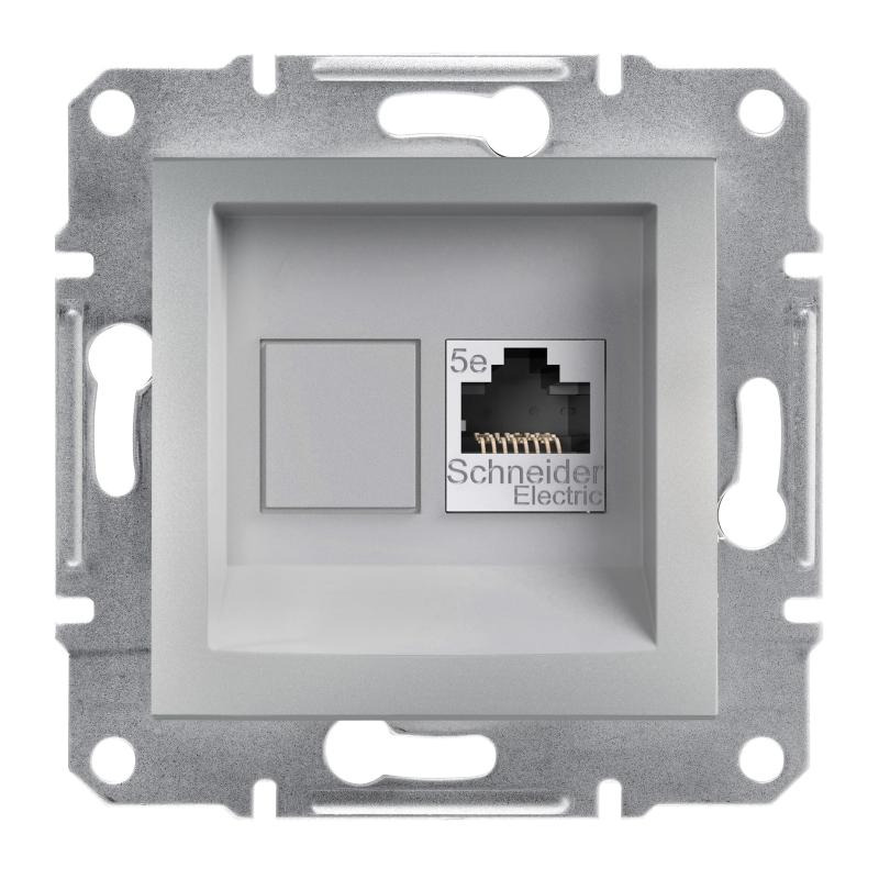 SCHN EPH4300161 Asfora - Zásuvka datová RJ45, kat.5e UTP, alu