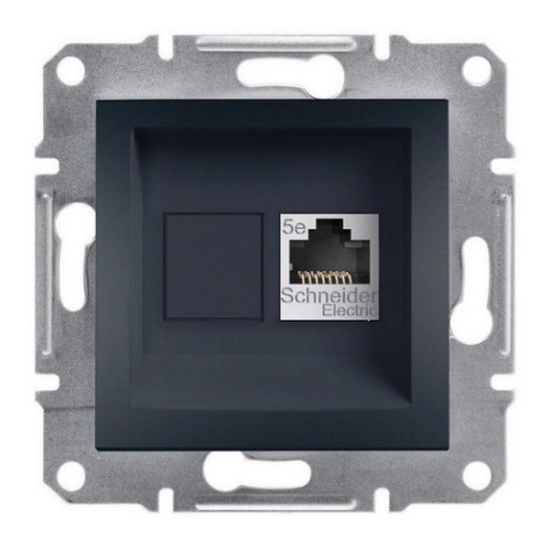 Zásuvka datová Schneider Asfora CAT5e 1× RJ45 UTP nestíněná antracit