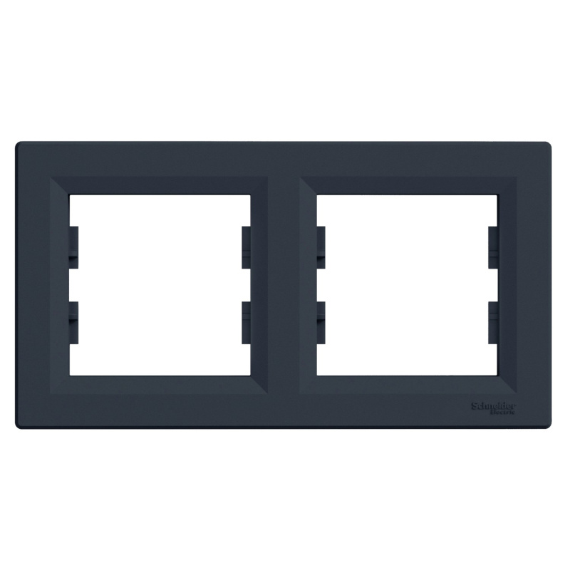 Rámeček Schneider Electric Asfora dvojnásobný horizontální antracit