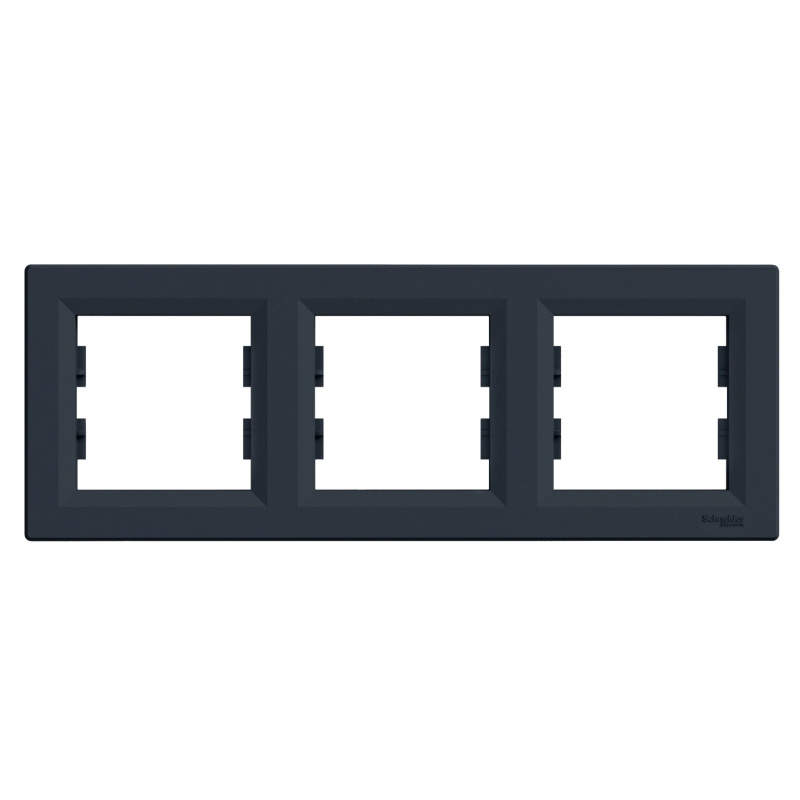 Rámeček Schneider Electric Asfora trojnásobný horizontální antracit