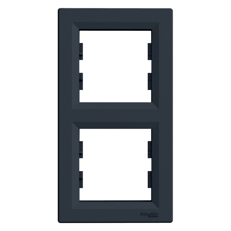 Rámeček Schneider Electric Asfora dvojnásobný vertikální antracit