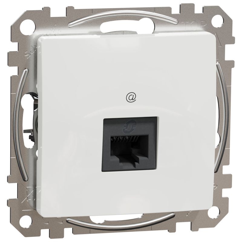 Zásuvka datová Schneider Sedna Design CAT6 1× RJ45 UTP nestíněná bílá
