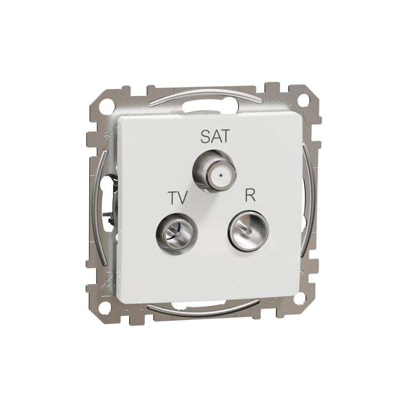 Zásuvka anténní koncová Schneider Sedna Design TV/R/SAT bílá
