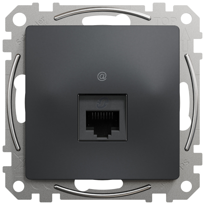 Zásuvka datová Schneider Sedna Design CAT5e 1× RJ45 UTP nestíněná antracit