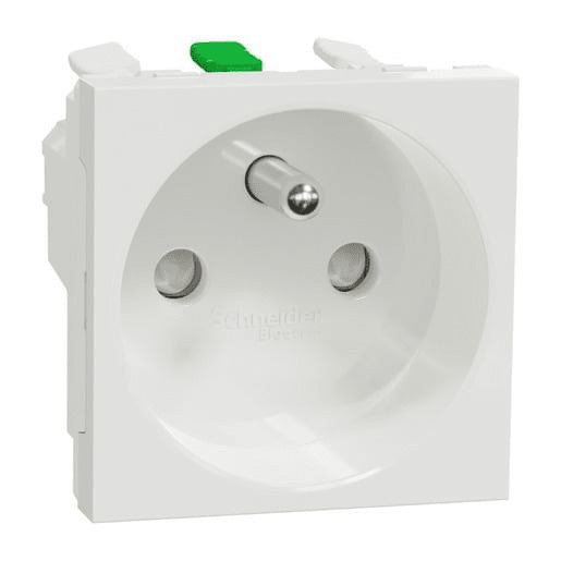Zásuvka 230 V jednonásobná Schneider Electric Unica Nová bílá